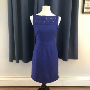 Banana Republic royal blue cutout top dress